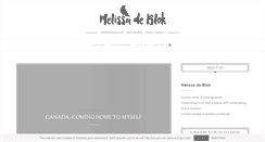 Desktop Screenshot of melissadeblok.com